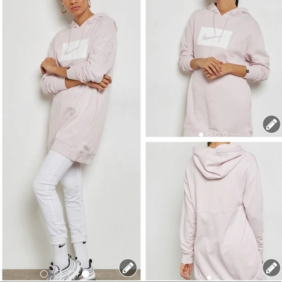 Nike Swoosh Hodie Size Medium Pink 11271 - Picture 1 of 13